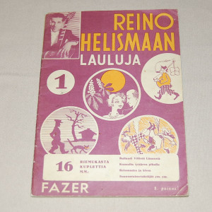 Reino Helismaan lauluja 1